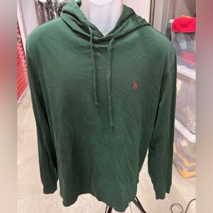 Polo by Ralph Lauren Forest Green Hoodie Size Medium